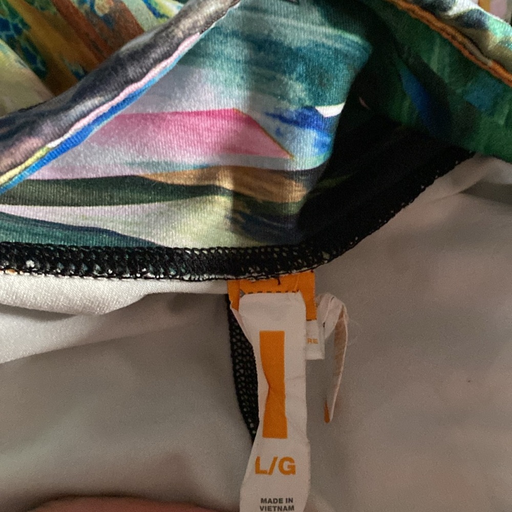 Lucy Leggings Blurred Floral Sz. Large - Picture 3 of 7